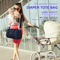 Supromomi diaper bag tote round handle for comfortable carrying anywhere.