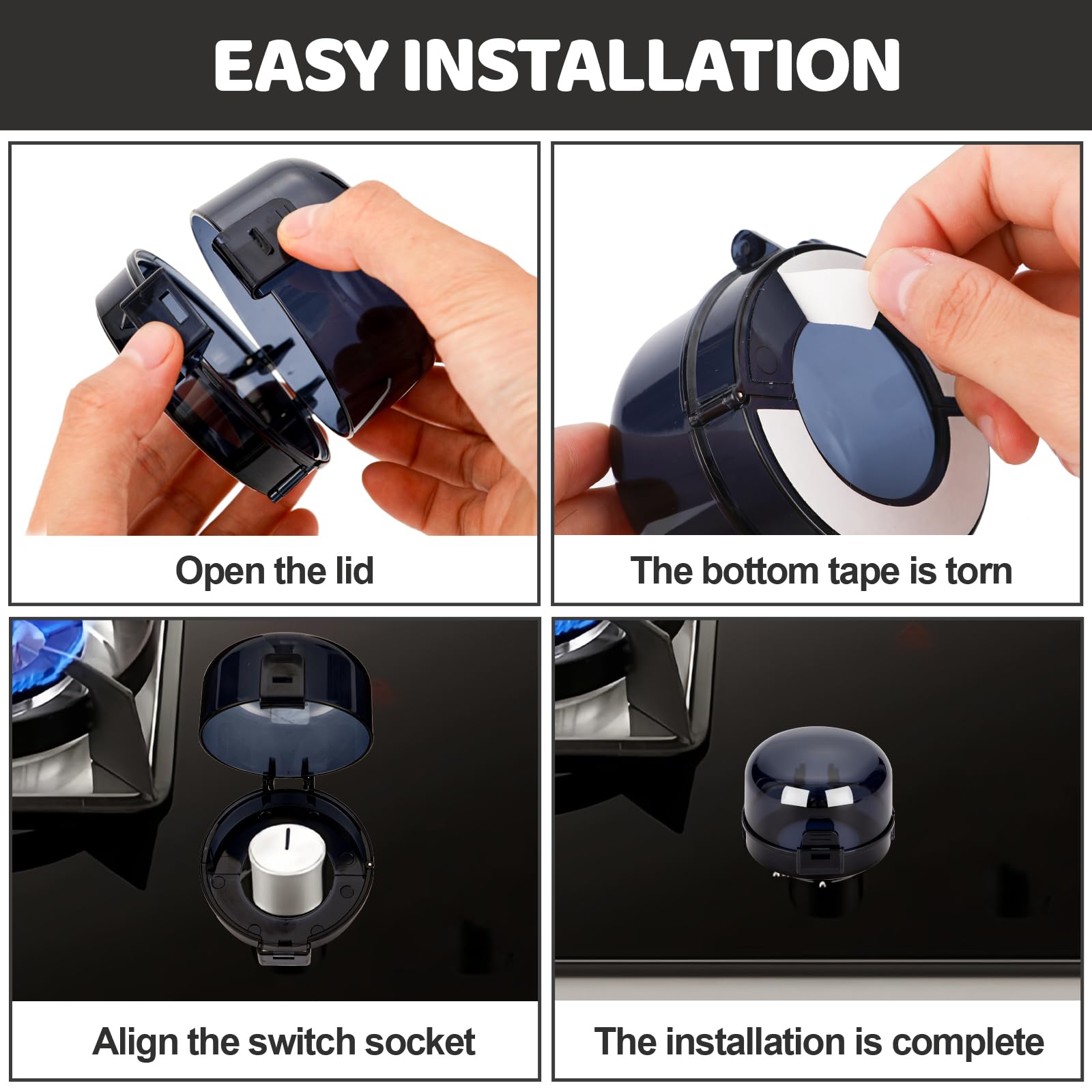 SuPruida family-safe accessory protects knobs in homes and restaurants.