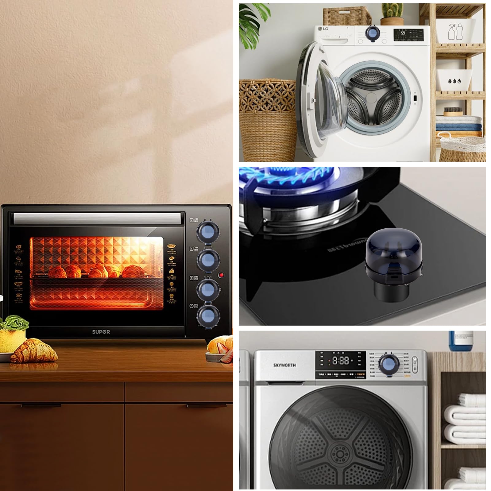 SuPruida universal-fit knob cover suitable for gas, electric stoves and ovens.