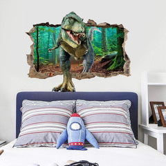 Finished size of Supzone dinosaur wall decals: about 60 by 70 cm