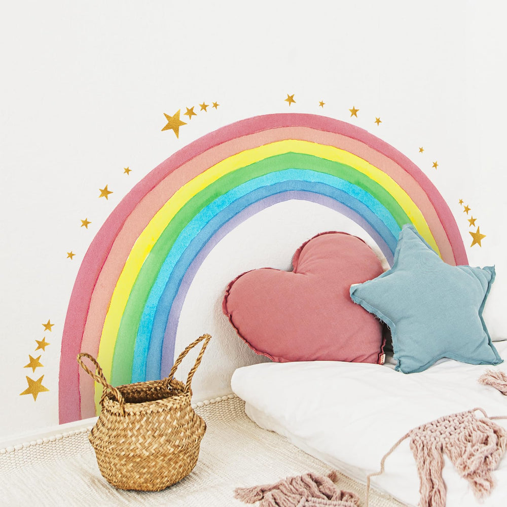 Supzone girls room decal kit lets you craft a magical wall scene.