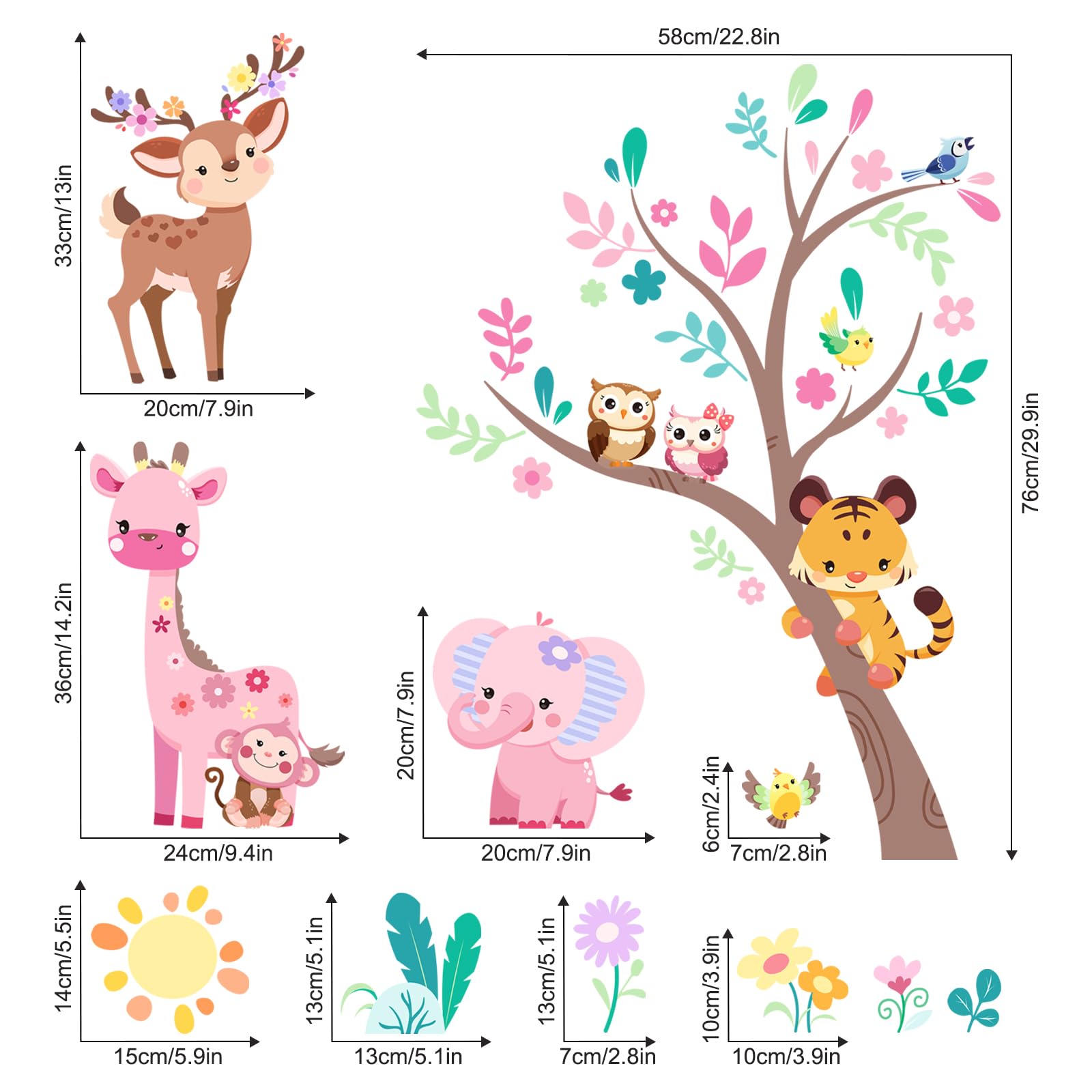 Supzone lion wall decal adds friendly wildlife to any child’s space.