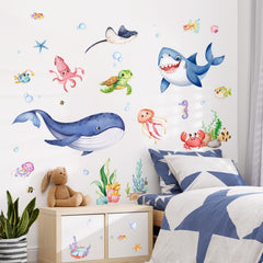 Supzone Under The Sea turtle wall decal brings calm ocean vibes to toddlers' bedrooms.