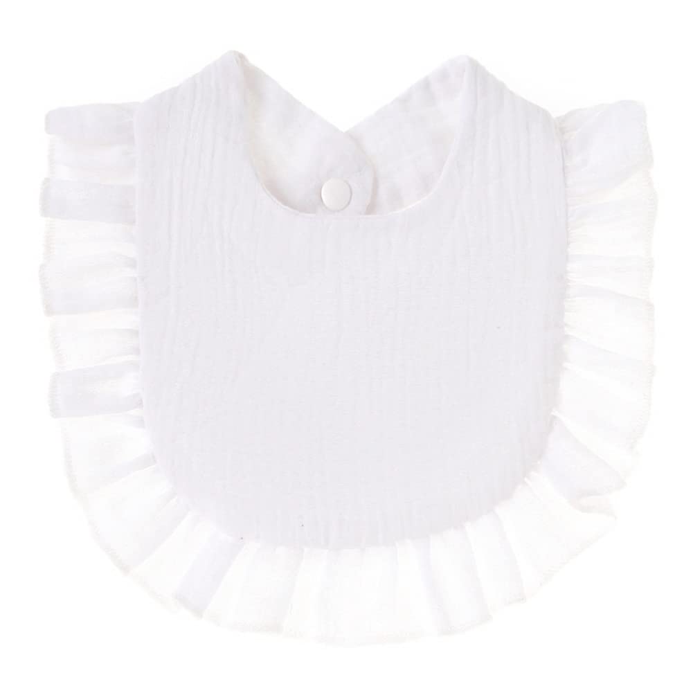 Surakey 4-layer baby bib with soft absorbent fabric keeps outfits dry