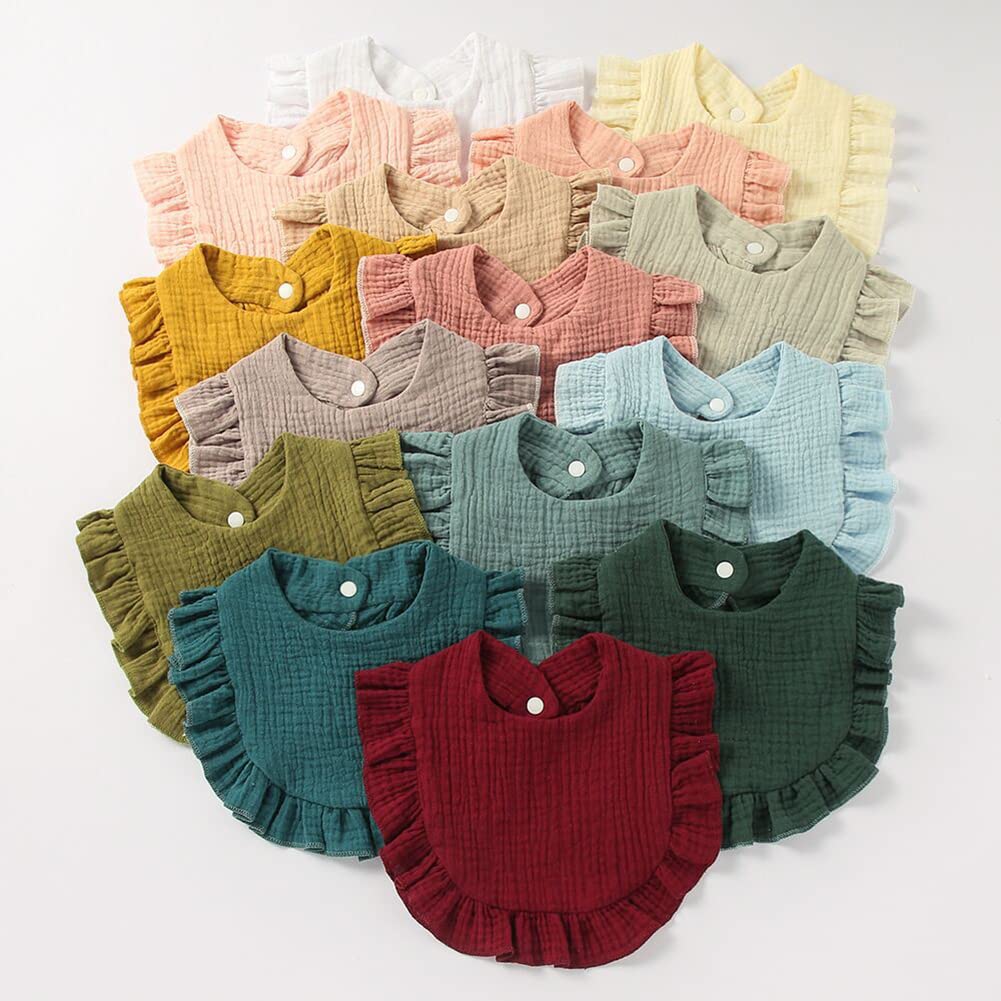 Surakey lace detail bib adds a soft touch to outfits