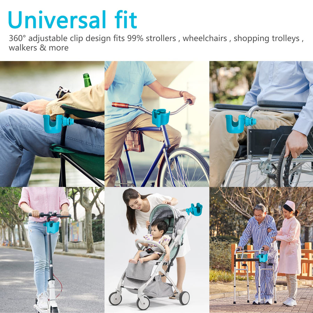Suranew cup holder four elastic straps for stability