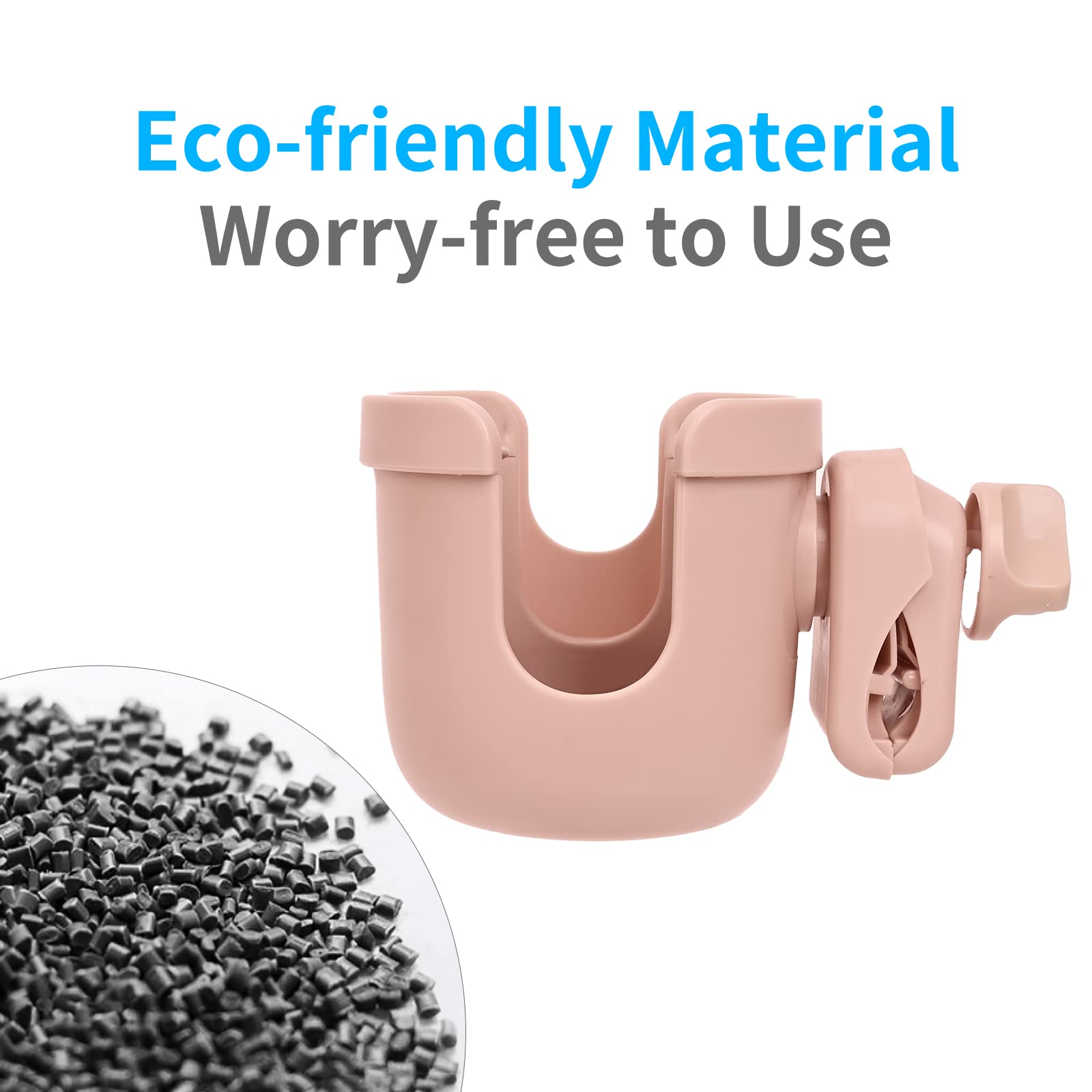 Suranew pink cup holder close-up showing smooth surface and safety-friendly design.