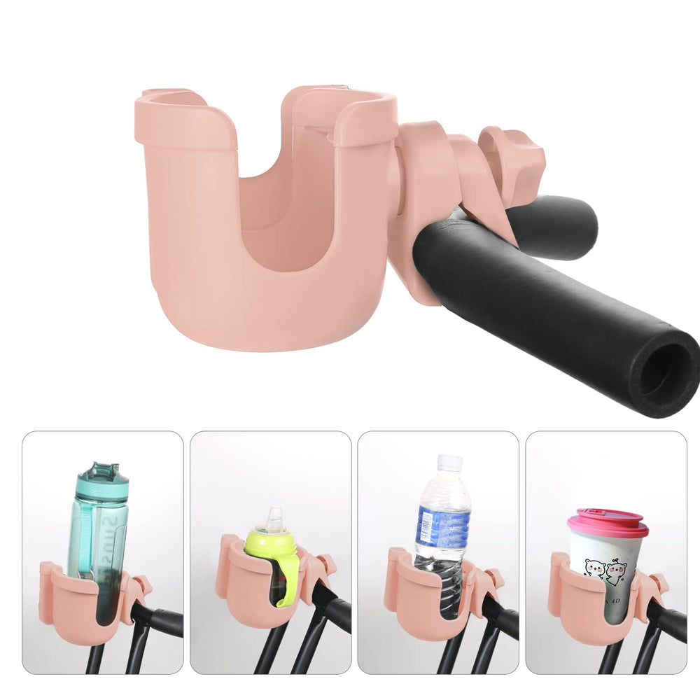 Suranew stroller cup holder for family use lets multiple members access drinks.
