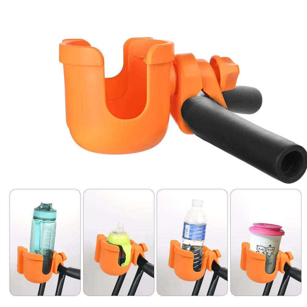 Bottle secured by Suranew cup holder on rough terrain for stability
