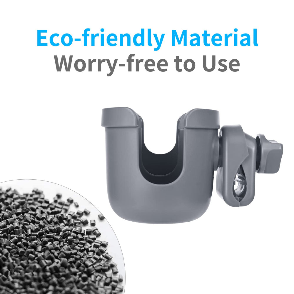 Suranew cup holder with four elastic straps anchors bottles during walks.