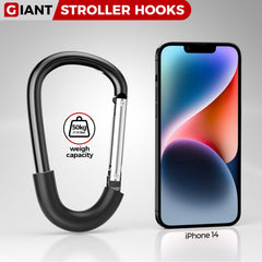 Surdoca stroller hooks offer easy installation for quick setup.
