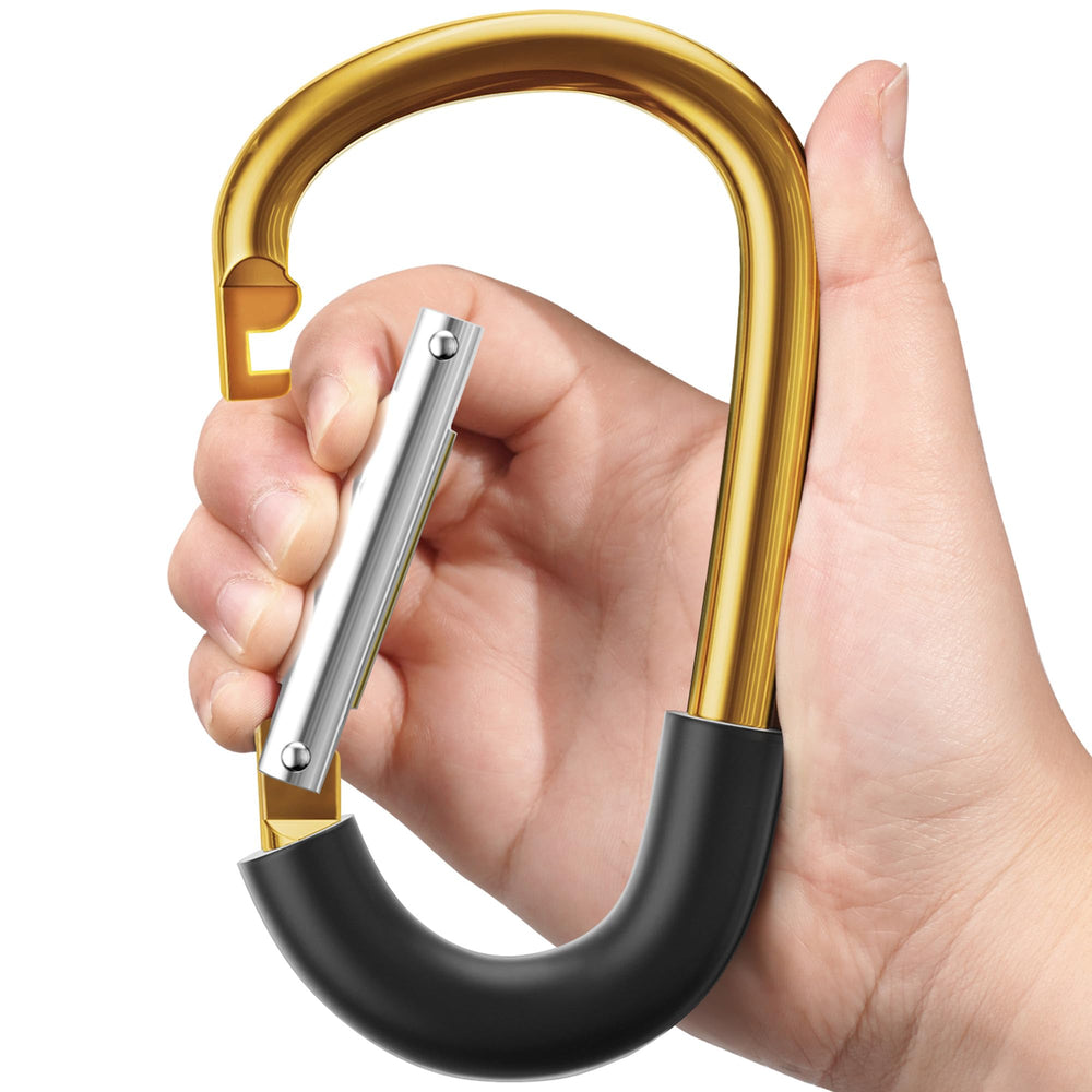 SURDOCA stroller-hooks-large-d-buckle secures bags with quick attachment.