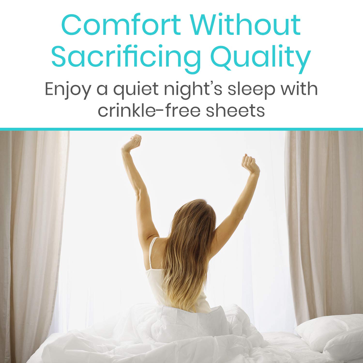 SURES bed pad machine washable for easy cleanup.