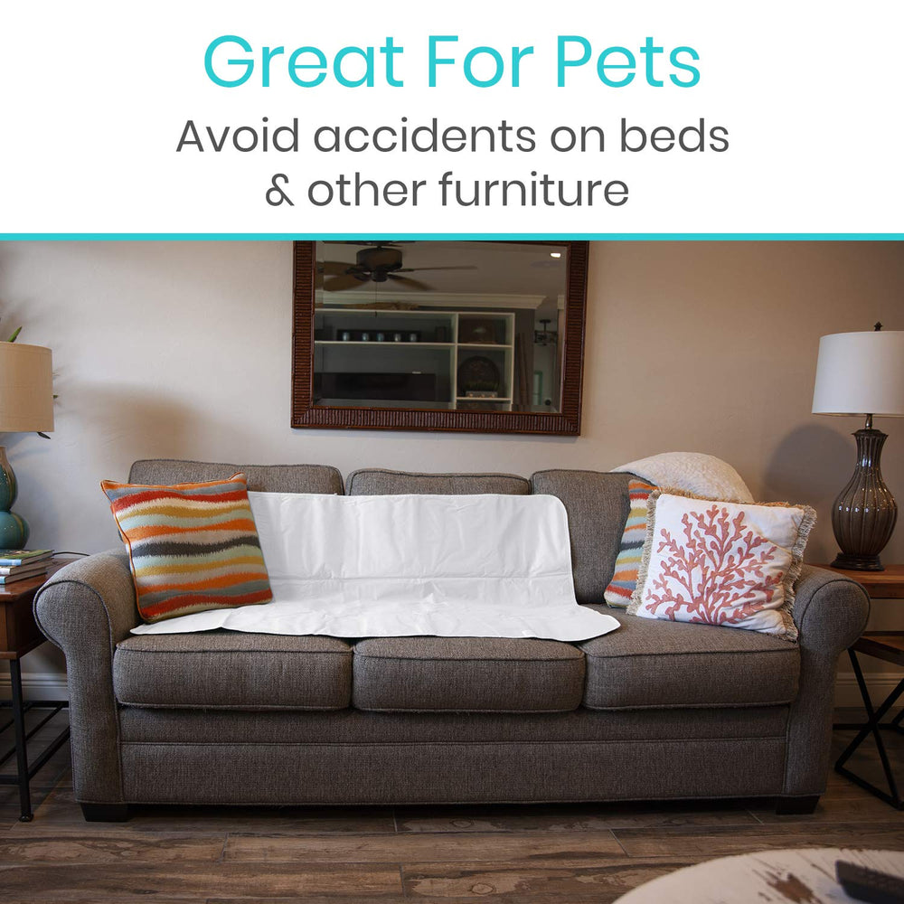 SURES bed pad protecting furniture and car seats from spills.