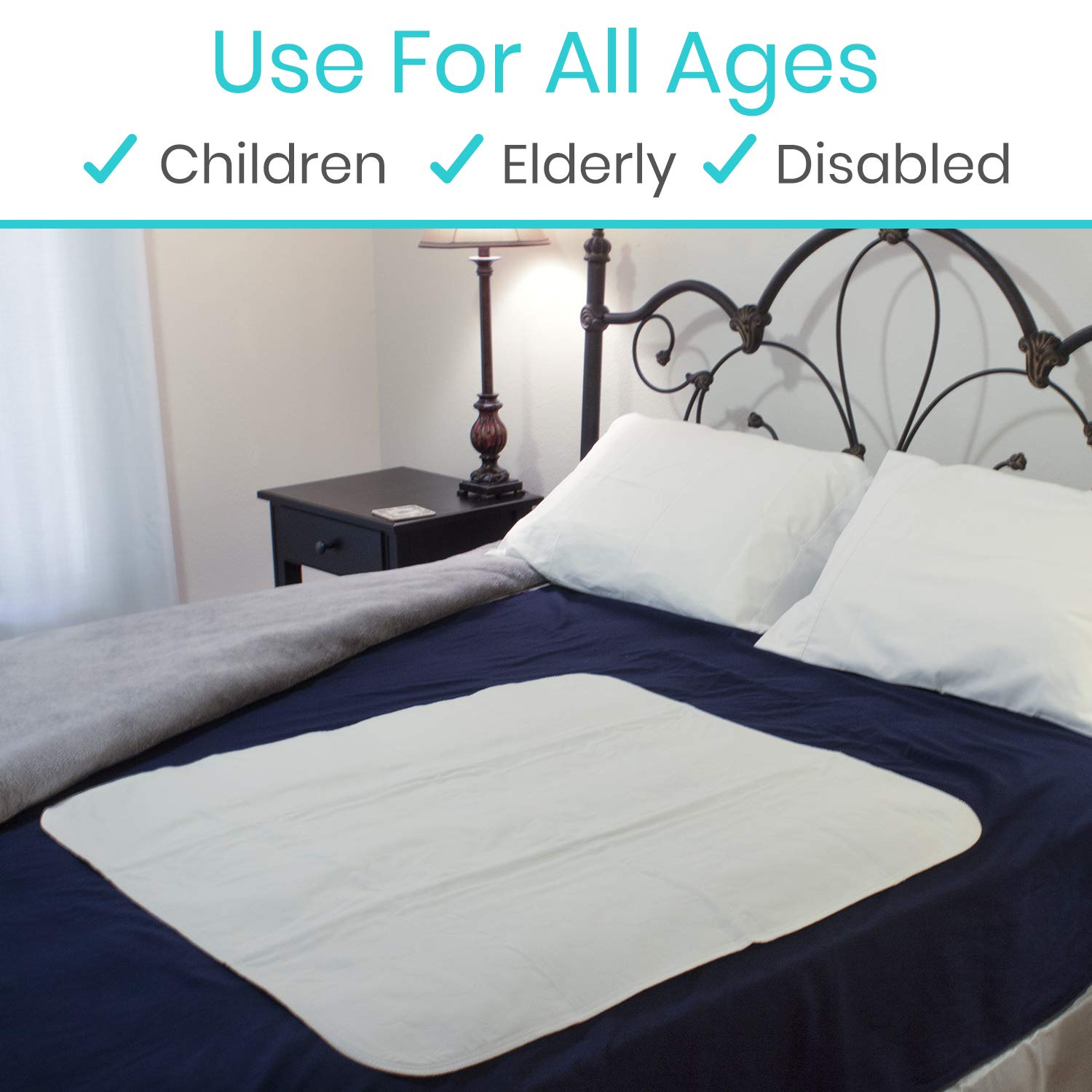 SURES bed pad reusable protective layer offering reliable night protection.