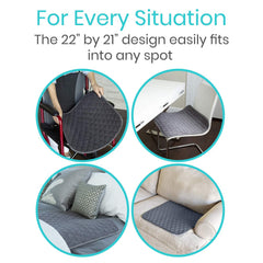 SURES 22x21 inch chair pad fits most seats.