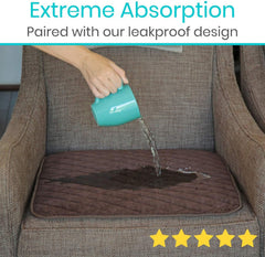 SURES chair pad non-slip waterproof base stabilizes seated surface.