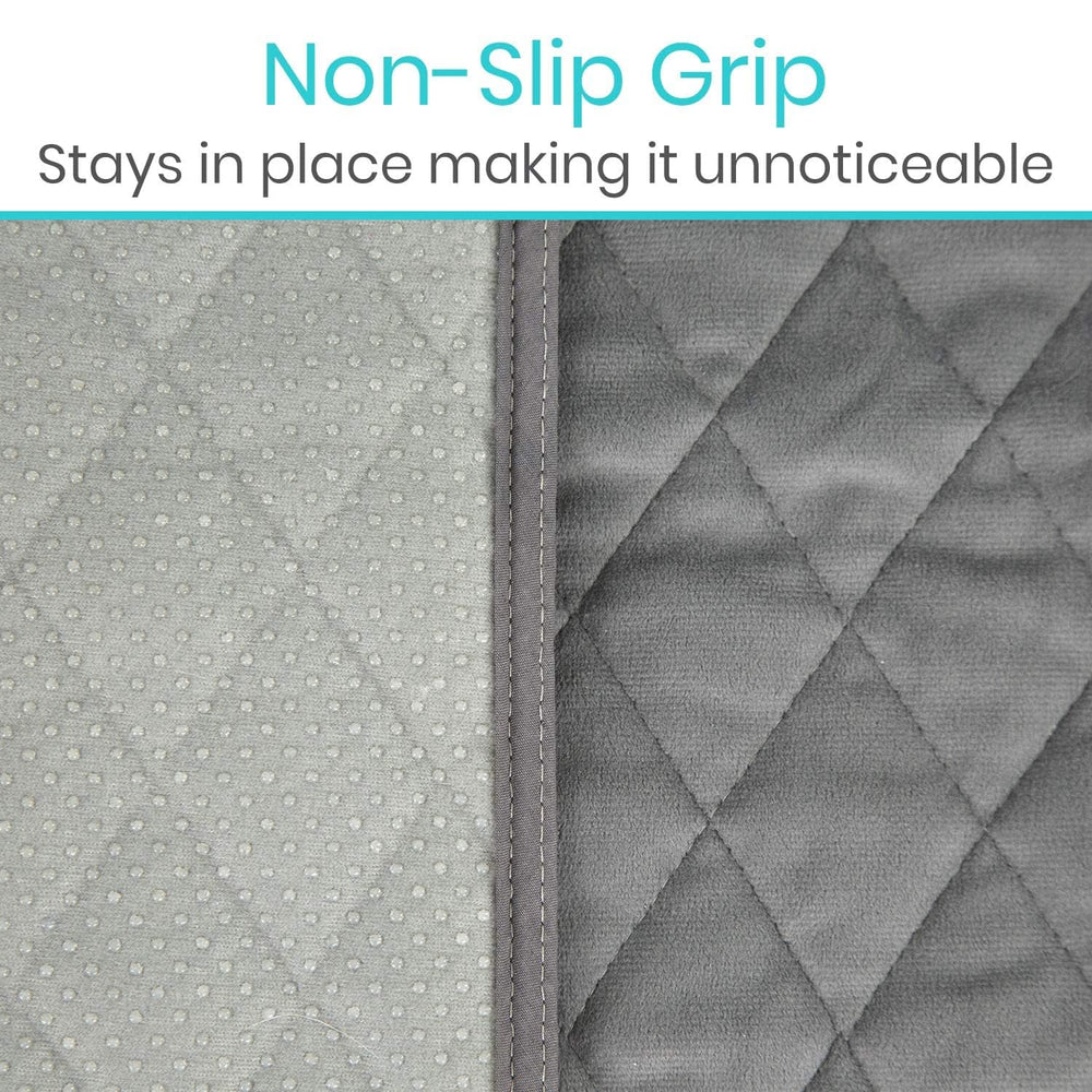 SURES soft fabric with non-slip backing adds stability on any seat.
