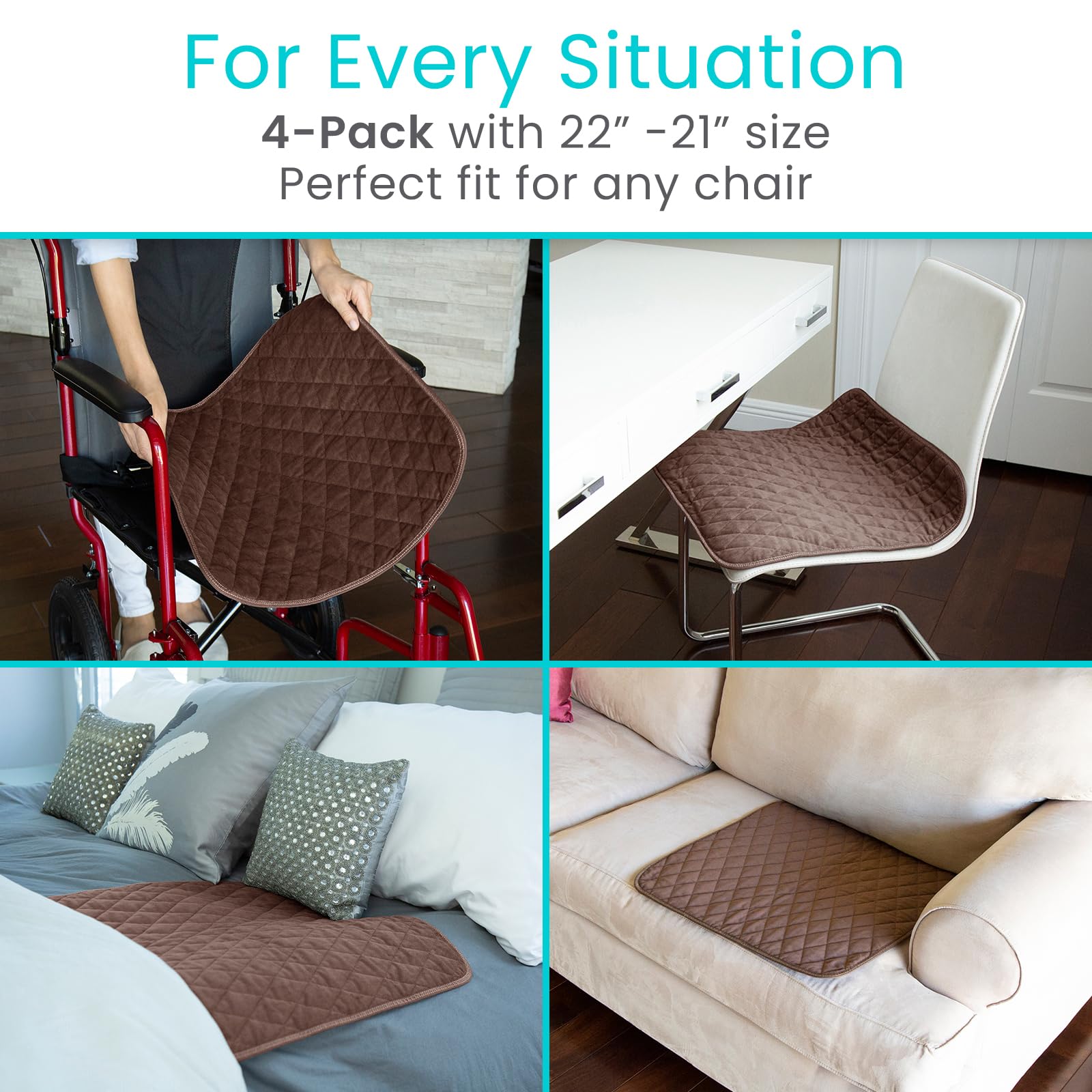 SURES washable chair pad is reusable and easy to clean.