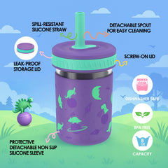 Sursip leak-resistant straw valve minimizes spills during activities.
