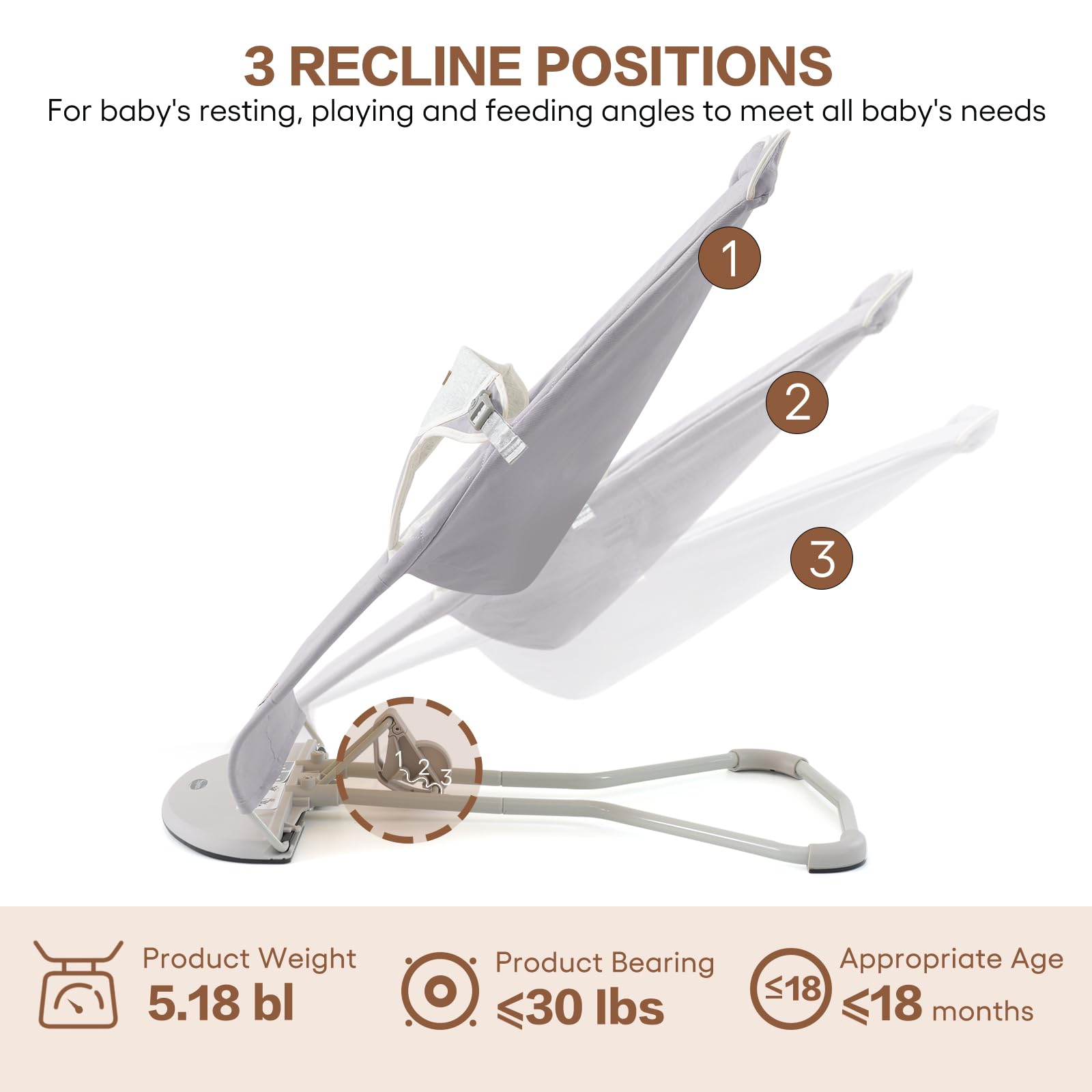 Susomx Baby Bouncer delivers gentle motion and swing for calm moments