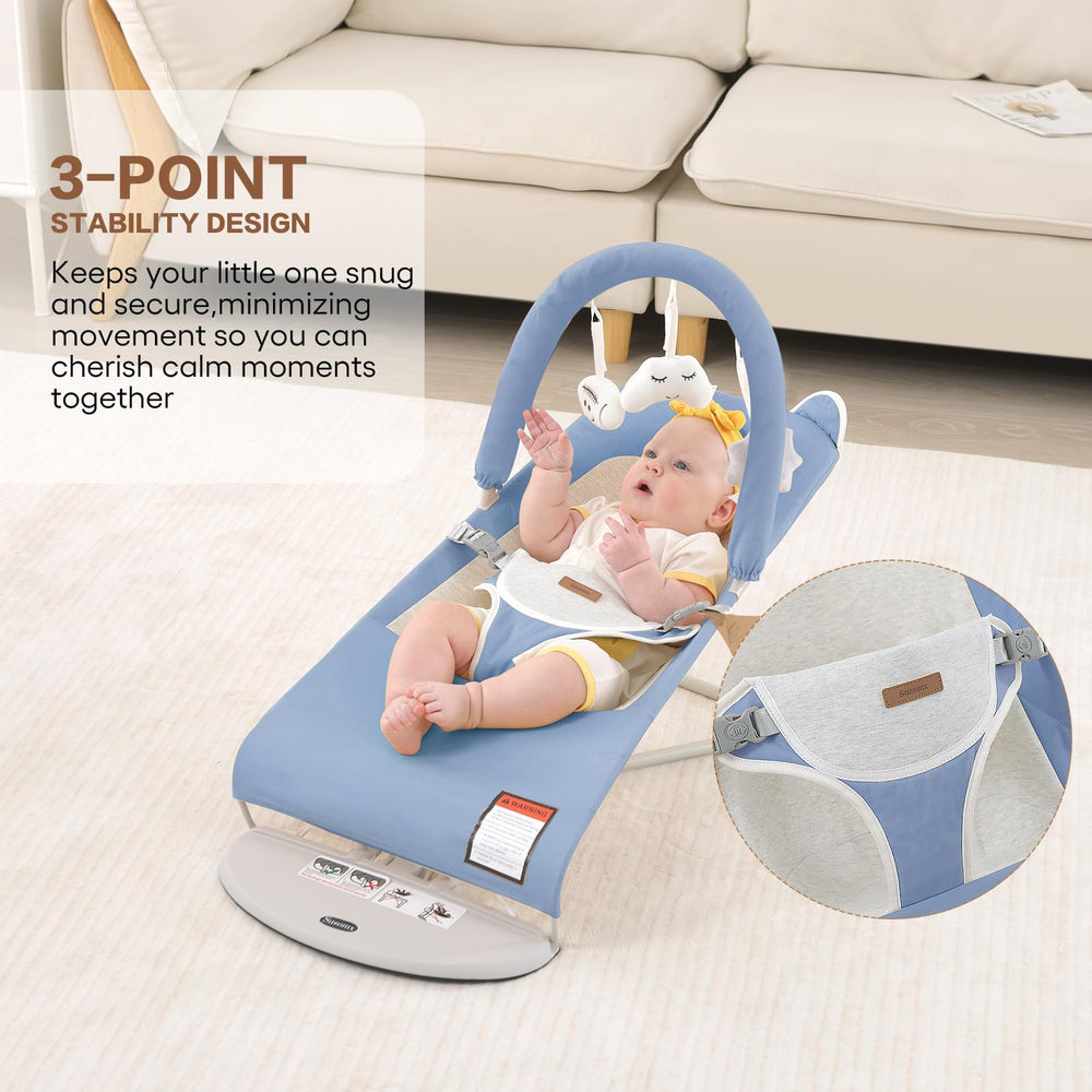 Susomx swing mode mimics soothing parent-driven motion