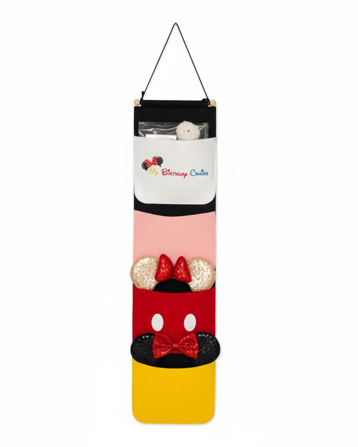 sussie daddy four-pocket felt organizer keeps gifts and notes neatly organized.