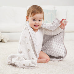 Susurration two-pack baby blanket back dotted fleece for cozy security