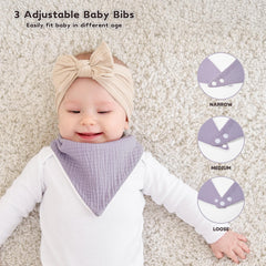 Susurration bib back features waterproof plush for mess protection