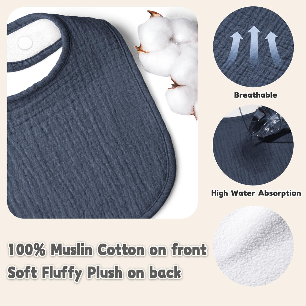 Susurration blue adjustable snaps demonstrate growing with baby and secure fit