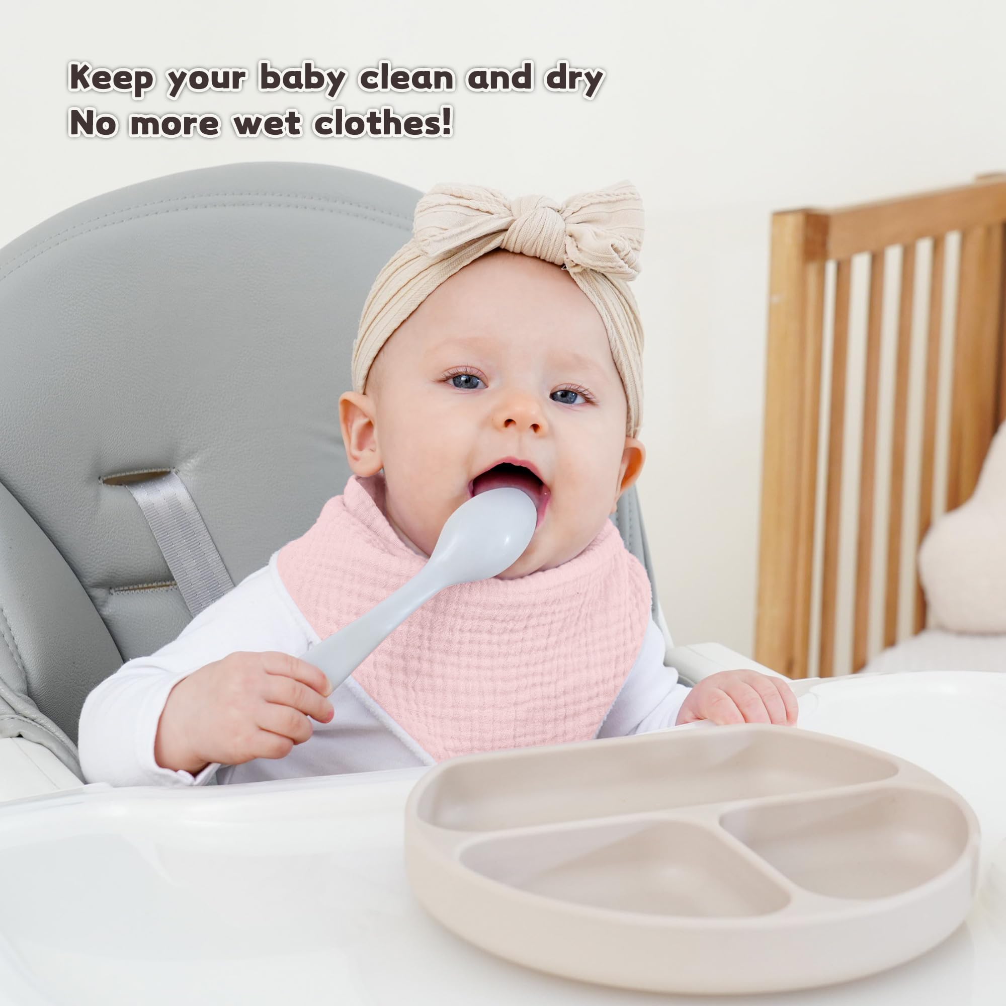 Susurration bib unisex colors coordinate with baby outfits