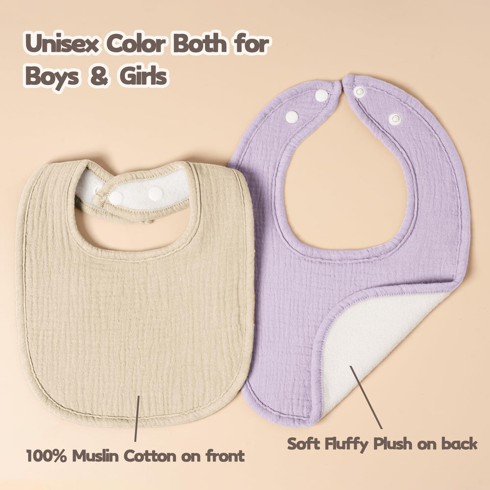 Susurration 10-pack pink gift-ready bibs for new parents.