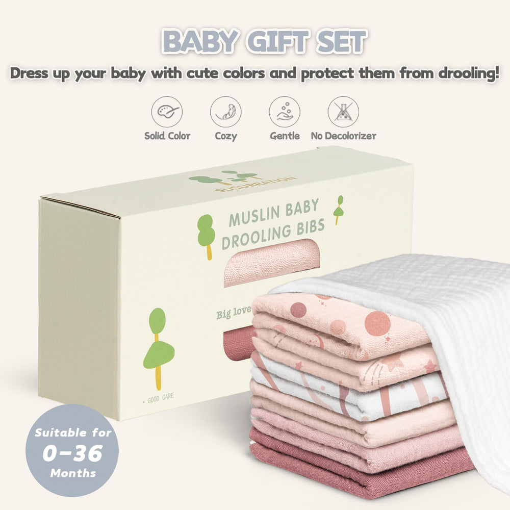 Susurration gift-ready baby bibs offer a stylish, practical present option.