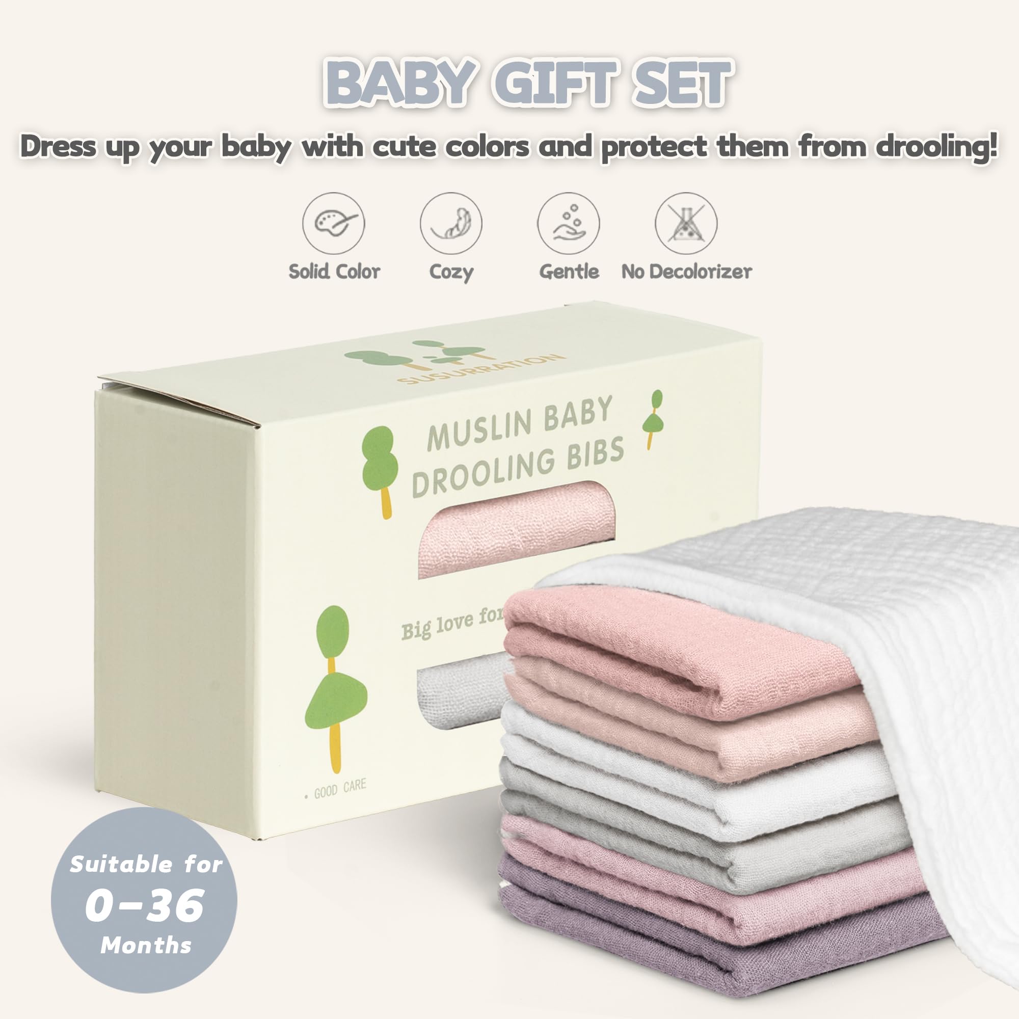 Susurration gift-ready bib-pack makes a thoughtful present for new parents.