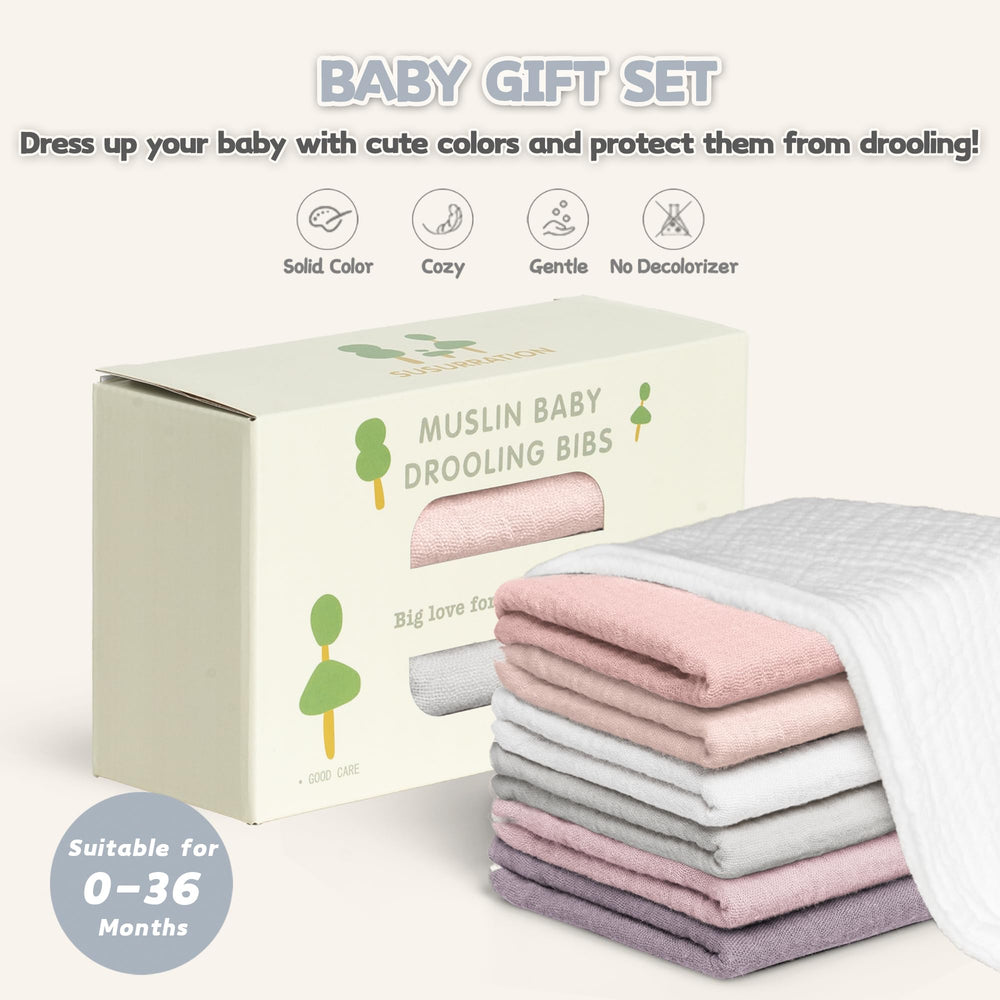 Susurration gift-ready bib-pack makes a thoughtful present for new parents.