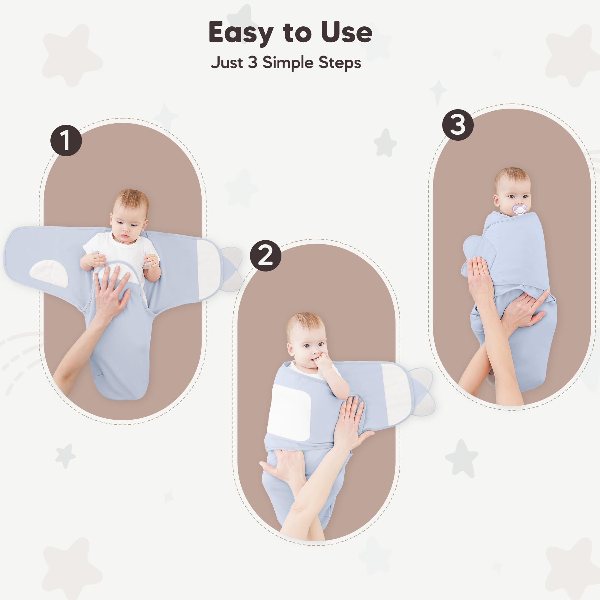 Susurration gift-ready swaddles package for newborns.