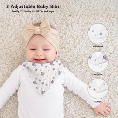 Susurration muslin baby bib washable for convenient daily use and easy cleanup.