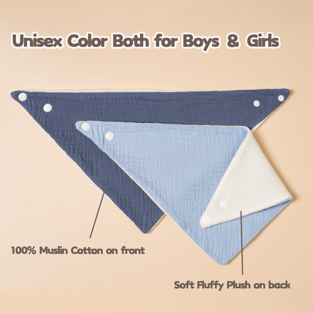 Susurration 6-pack muslin bibs for daily outfit changes