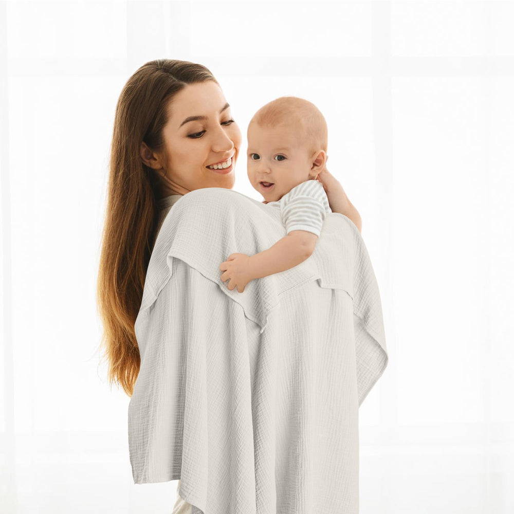 Large 40x40 inch Susurration blanket ready for swaddling and nursing time.