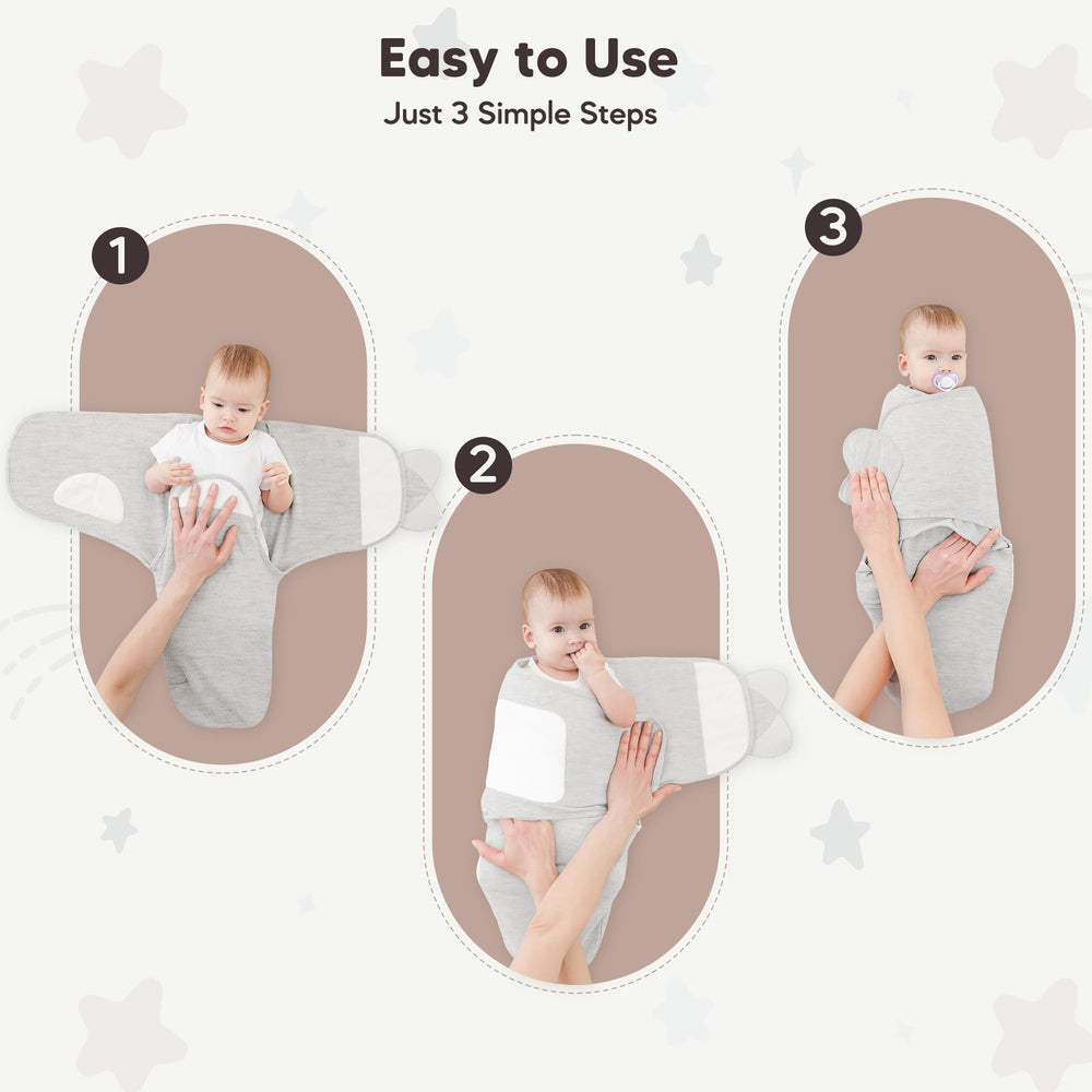 Susurration 3-pack swaddles for convenient, ready-to-use care.