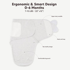 Susurration breathable cotton fabric keeps baby comfortable during sleep.