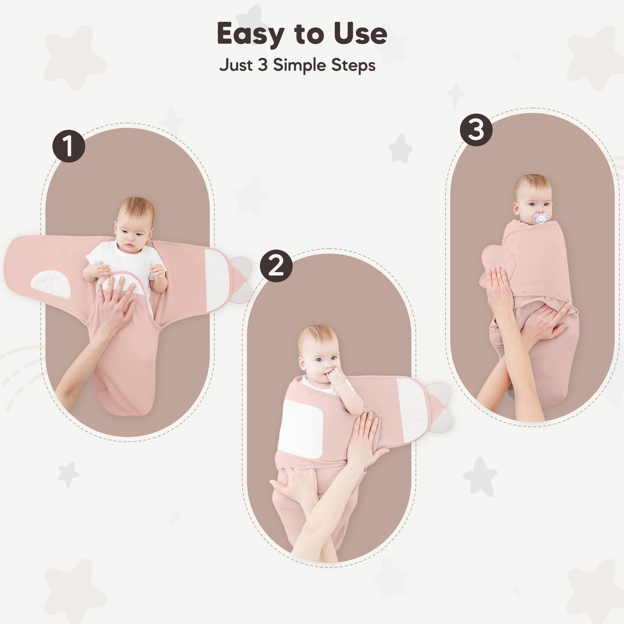 Susurration gift-ready newborn swaddle packaging