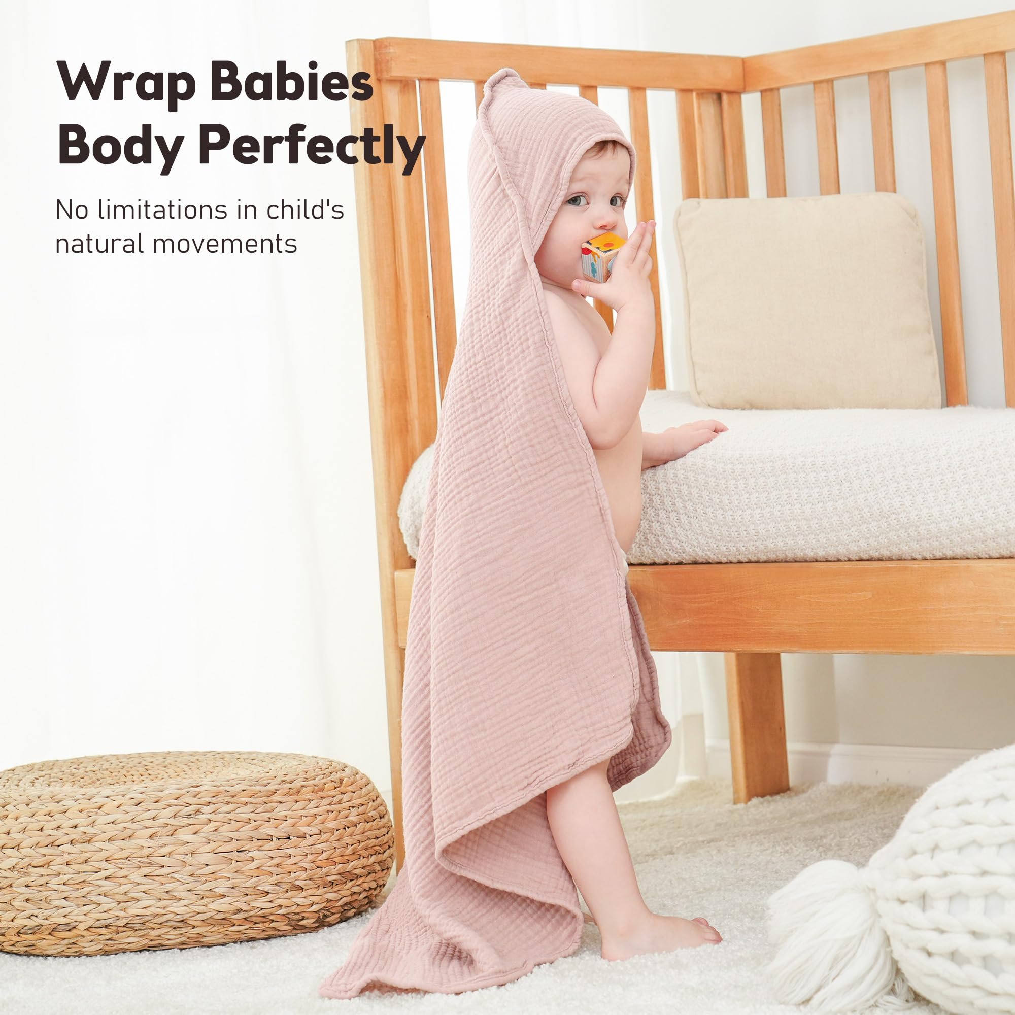 Susurration two-pack hooded towels — convenient replacement and travel-ready