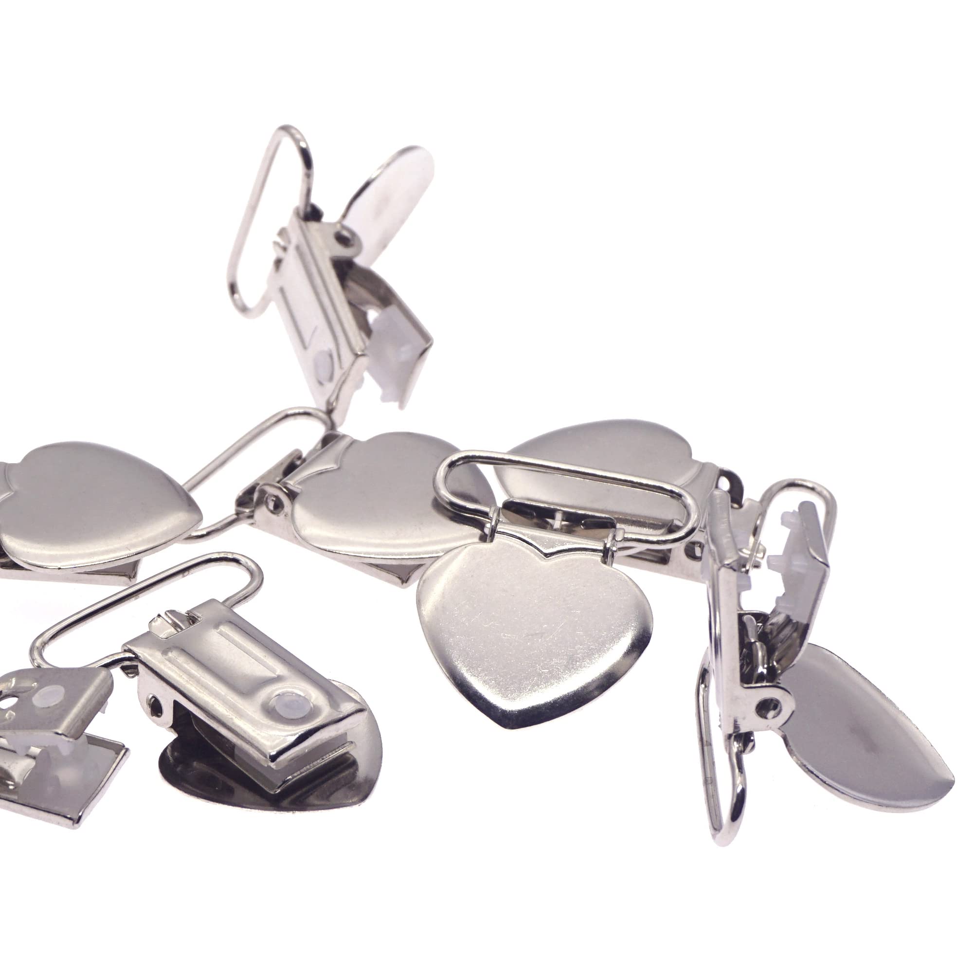 Sutoyuen metal heart clip designed for ribbon crafts and DIY projects.