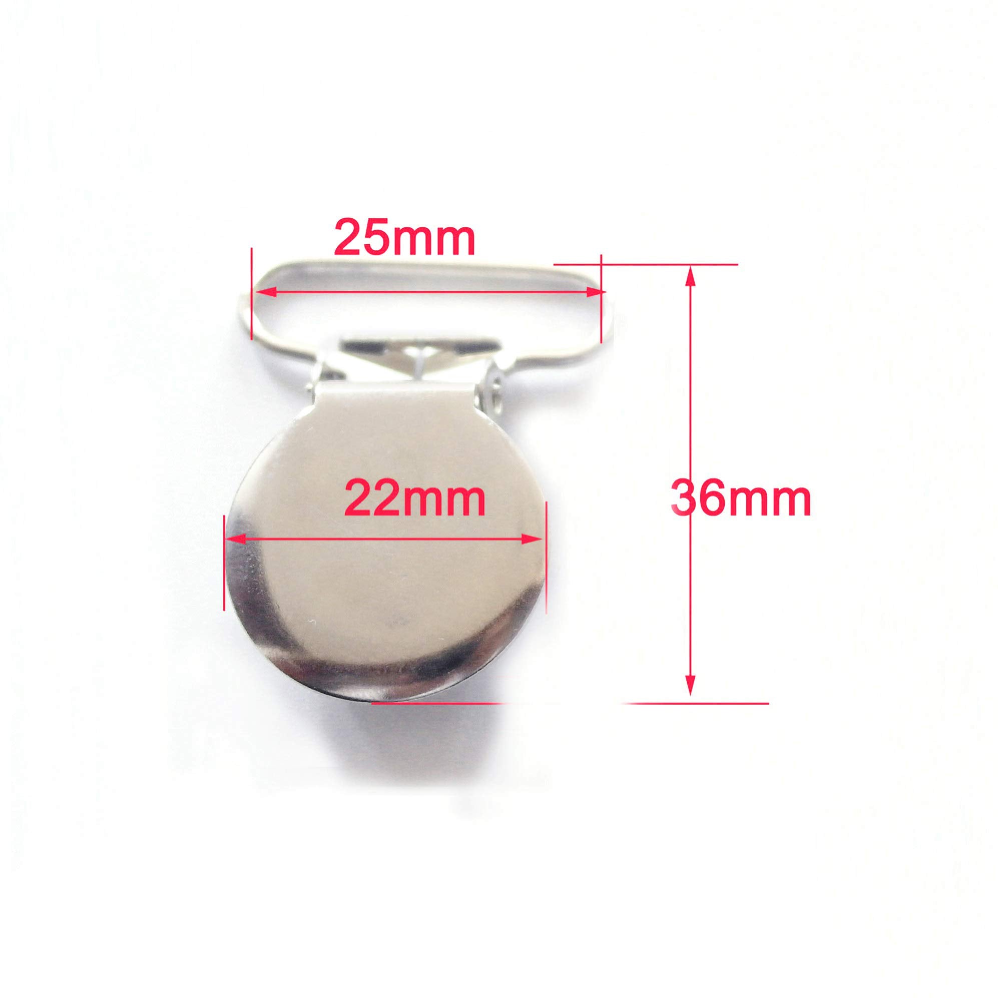 Sutoyuen pacifier clip with loop for 25mm ribbon compatibility.