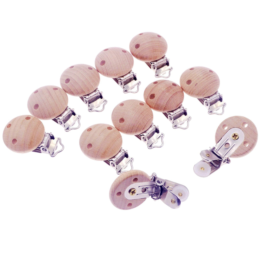 Sutoyuen Round Wood Clip with holes enables durable screw connections for added security.