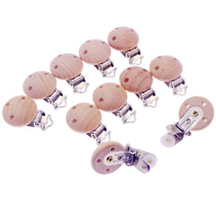 Sutoyuen Round Wood Clip with holes enables durable screw connections for added security.