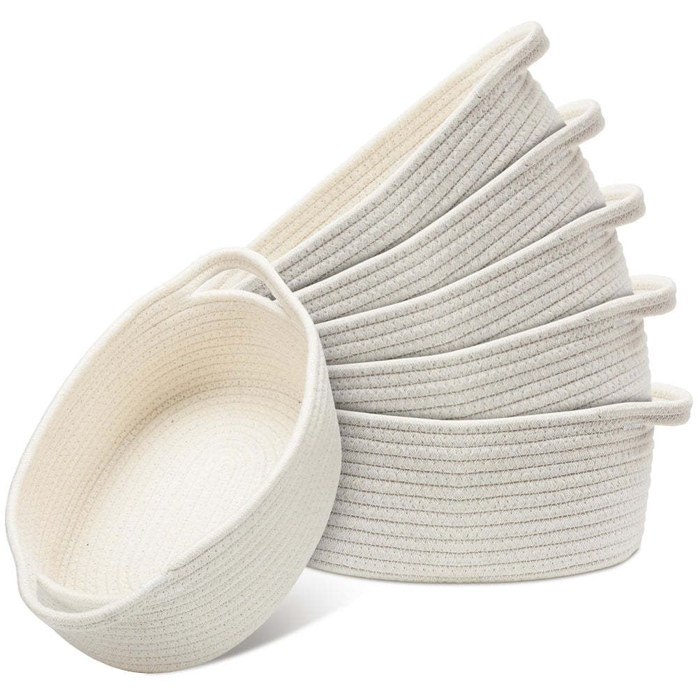Suttmin six-pack woven baskets for versatile home organization