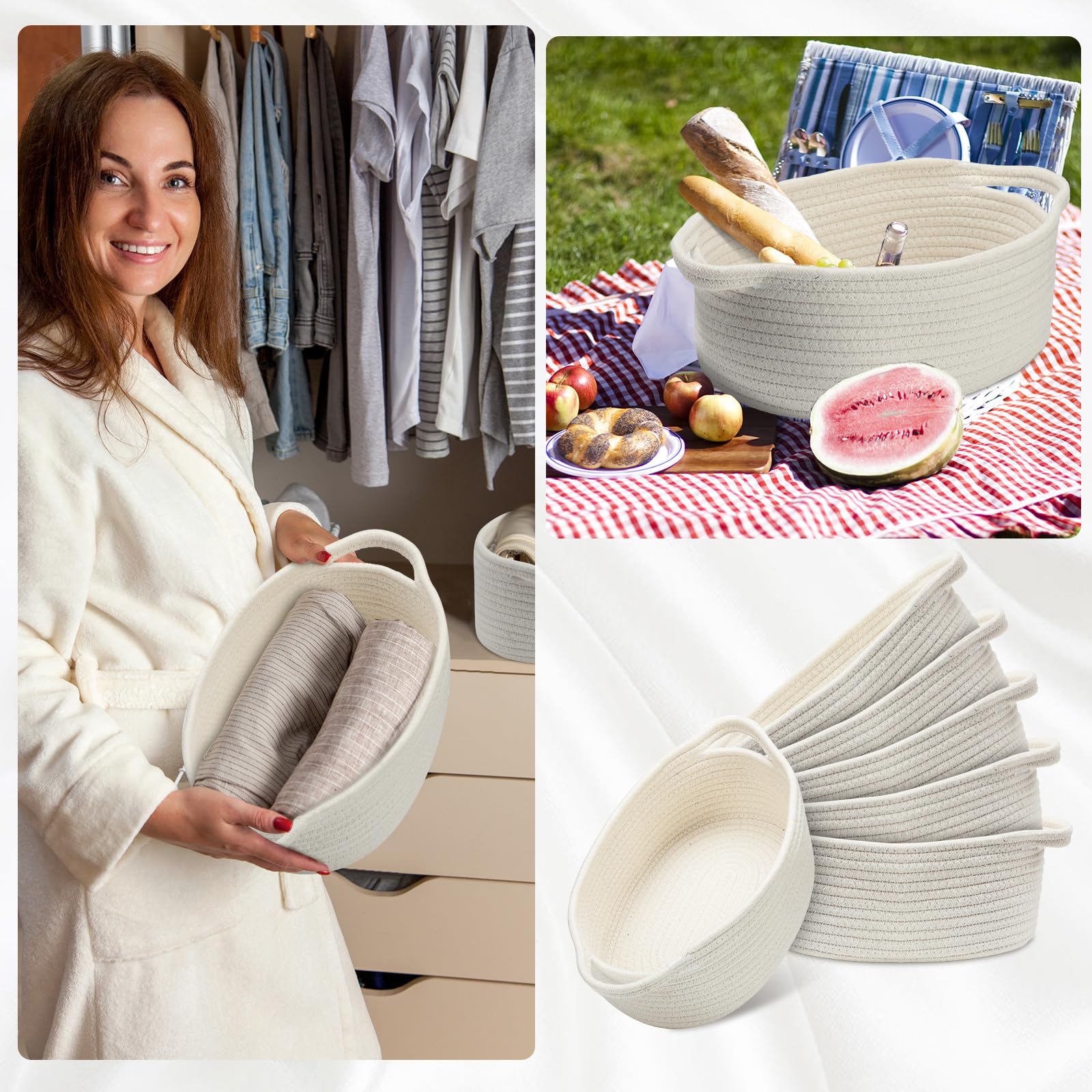 Suttmin pet-friendly baskets suitable for small dog or cat toys