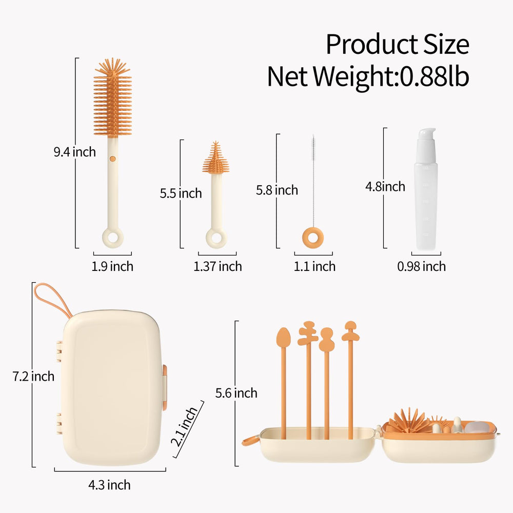 Suvast soap dispenser in the kit enables controlled cleaning on the go